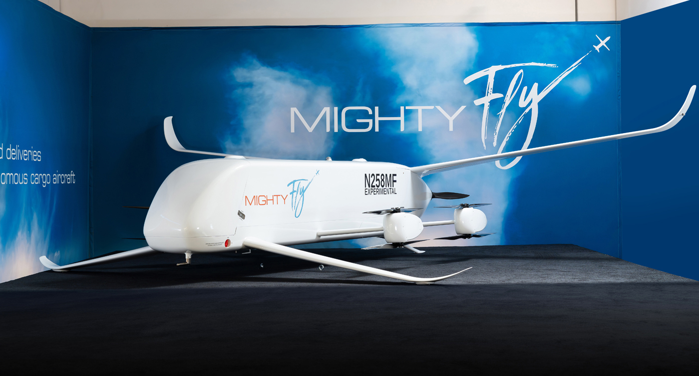 MightyFly Centro MF-100, 3rd Gen prototype unveiling on January 25, 2024 in San Leandro, California, USA. MightyFly Centro MF-100, 3rd Gen prototype unveiling on January 25, 2024 in San Leandro, California, USA.